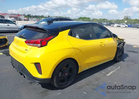 2019 Hyundai Veloster Turbo из США, поврежденный, VIN KMHTH6AB8KU005978